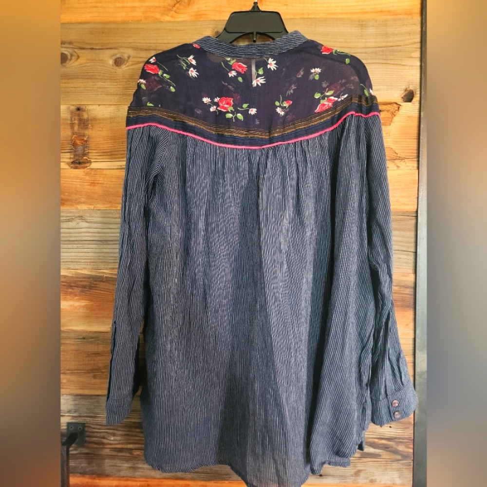 EUC M Free People floral tunic/dress - Picture 3 of 3